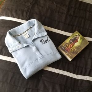 Pink Victoria's Secret quarter zip sweater!